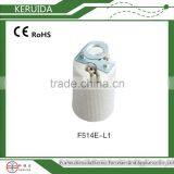 Porcelain Electric Hanging Lamp Holder Socket E14 thumbnail-1