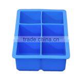 Novelty Large 6 Cavities Ice Blocks Silicone Materail Tray Ice Cube Mold thumbnail-2