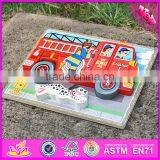 Новый дизайн 2016 года. Детский образовательный деревянный 3D пазл - автомобиль W14D018 thumbnail-2