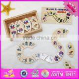 2016 Hot Sale Funny Children Wooden Domino Toy W15A063 thumbnail-5