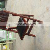 Pure Beech Wood White Folding Chair With PVC Pad for Wedding Rental thumbnail-6