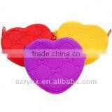 Sweat Heart Silicone Zipper Coin/key Wallet/purse With Pattern Print thumbnail-1