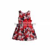 YAKUYIYI Girl's Red Cartoon Print Bow A-Line Dress for Sale thumbnail-5