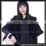 CX-B-M-28C 2016 Fashional Lady Knitted Winter Mink Fur Poncho and Shawl thumbnail-4