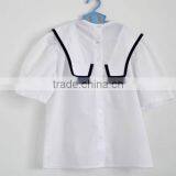 Design Clothing Manufacture in China Teen Girl Clothing Set With Navy Piping thumbnail-3