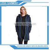 2016 Hot Sale Long Plain Fleece Hoodies for Men With Zipper thumbnail-1