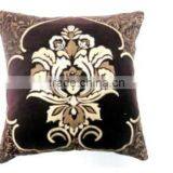 Damask Pattern Velvet With All Over Embroidery Cushion Cover thumbnail-1