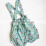 Custom Boutique Baby Girl Flower Printed Bubble Cotton Pants thumbnail-4