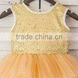 Wholesale Children's Boutique Flower Girls Dresses Sequin Tutu Dress Chindren Wear thumbnail-3