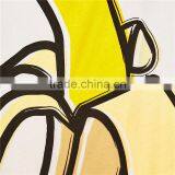 Round Neck and Short Sleeves Longline Banana Motif Pattern Blouse thumbnail-6