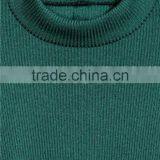 Green Ribbed Crew Neck Relax Fitted Wool Sweater Design for Girl With Dropped Sleeves thumbnail-3