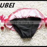 Children's Swimsuit Girls Swimsuit Big Wave Point Split Child Bikini Two-piece Swimsuit Children Swimming Cap thumbnail-4