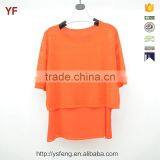 New Half Sleeve Round Neck Design Latest Ladies Fashion Sweater thumbnail-1