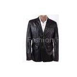 Custom Inexpensive, Black, Classic and Knitting, Size 52, Size 54 Mens PU Leather Suits thumbnail-1