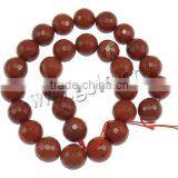 Wholesale 5mm Round Faceted Red Jasper Beads thumbnail-1