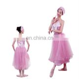 09BL1003 Pink Long Swan Lake Adult Ballet Dance Dress