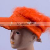 Hot sell sport hairy visor sport hairy hat sport hairy cap with different colour