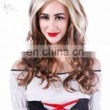 New Fashion Sexy Ladies Party Wig Two Tone Colors Blonde Machine Made Synthetic Wig thumbnail-2