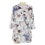 Guangzhou Factory Viscose Print Plus Size Women Shirt