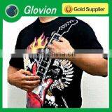 New music guitar T-shirt electronic music t-shirt New EL guitar t-shirt