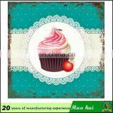 Metal Picture Cup Cake , Hanging Metal Sign, Decorationtin Signs C138 thumbnail-1