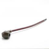 415mm Length Wooden Resin Long Tobacco Pipe With Brown Hexagonal Head for Smoking thumbnail-3