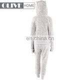 Sherpa Solid Bathrobe Winter Pyjamas Sets Bulk Bathrobes With Hood thumbnail-2