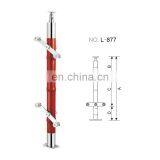 China Inox 304 316 Stainless Steel PVC Wood Staircase Handrail Balustrade,stairs Railing Posts thumbnail-4