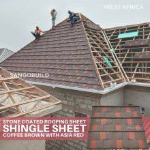 Korea Standard Roofing Tiles Barrel Roofing Ridge Tiles Stone Coated Metal Roofing Sheets South America thumbnail-1