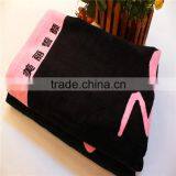 Sea Sports Black Adult Beach Towel With Customize Printed Beach Towel thumbnail-5