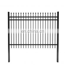 High quality galvanized powder coated 1.8m*2.4m design metal frame steel fence