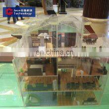 Glass New Villa 3d Modelling Architecture Interior Miniature Building House Model thumbnail-2