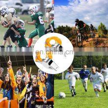 Outdoor Survival Whistle Silver Metal With Neck Chain Lanyard Police Bobby Lifesaving Judge Security Military Whistles Wholesale thumbnail-5