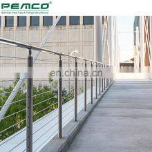 Outdoor Wire Rope Balustrade Deck Stainless Steel Cable Railing Systems thumbnail-5