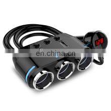 Hot Sale Car Cigarette Lighter Charger 12V Car Socket Splitter Adapter Plug Car LED USB Charge Port Accessories Universal thumbnail-2