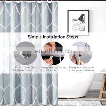 Ripple Modern Design Waterproof Peva Shower Curtains thumbnail-3