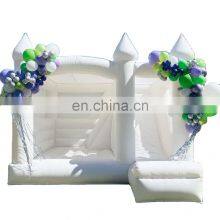 Inflatable Castle White Bouncer House Jump White Bouncy Castle Wedding