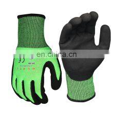 Grip Fluorescent Safety Job Gloves U2 Cooling Liner Cutter Glove Sandy Nitrile Scrub Mitts Hairy Crab Glove Fishing Diving thumbnail-1