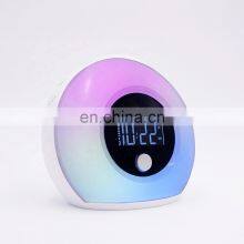 2019 Trends LED Multi-fuctional Wake-up Sunrise Night Light Alarm Clock thumbnail-4