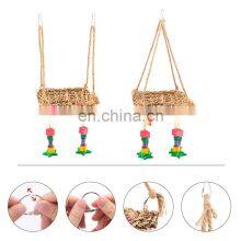 Branded Hanging Cage Chewing Animals Singing Wood Foraging Flying Birds Toy thumbnail-2