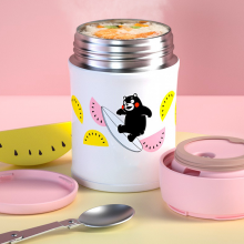 Braising Beaker Kumamoto Bear 304 Stainless Steel Insulated Lunch Box High Appearance Level（Wechat:13510231336） thumbnail-2