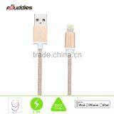 MFi Certified Manufacturers Nylon Braided Aluminum Usb Charger Cable for Iphone 5 5S 6 6 Plus thumbnail-5