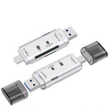 Factory Best Seller OEM/ODM USB2.0 3.0/Type-C SD TF Reader Aluminium Alloy Shell High Speed Card USB Type-c/OTG Card Reader thumbnail-3