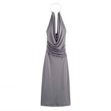 2025 New Fashionable Elegant Women's Dress With Jewelled Collar thumbnail-4