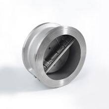 3in CF8 Stainless Steel High Temperature Wafer Butterfly Check Valve Spring Dual Plate Non-Return Valve thumbnail-3