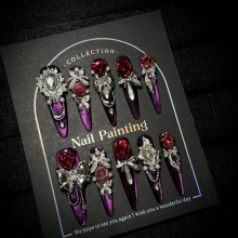 Pink French 3D Design Press-on Nails Full Coverage Glossy for Daily Wear thumbnail-2