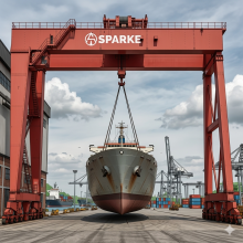 Heavy-Duty Gantry Crane SPARKE Precision Lifting for Large Vessel Assembly and Shipyard Maintenance Operations thumbnail-1