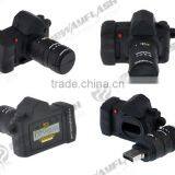 Black 1gb / 2gb / 4gb OEM / ODM Camera Shape USB Flash Drive