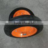 14" Solid Rubber Wheel for Wheelbarrow thumbnail-2