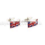 National Flag Cufflinks 925 Sterling Sliver Custom Studs Enamel Cufflinks thumbnail-4